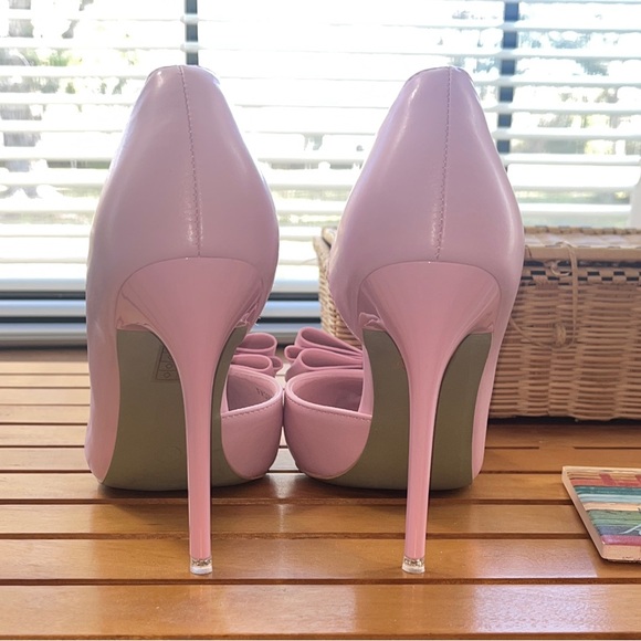 Chic Pink Bow Heels - Picture 4 of 5
